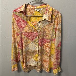 Rose & Olive Colorful Paisley Blouse